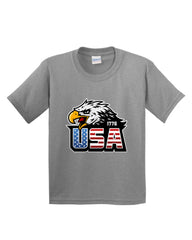 1776 USA Eagle Flag American Patriotic Veteran Kids T-Shirt