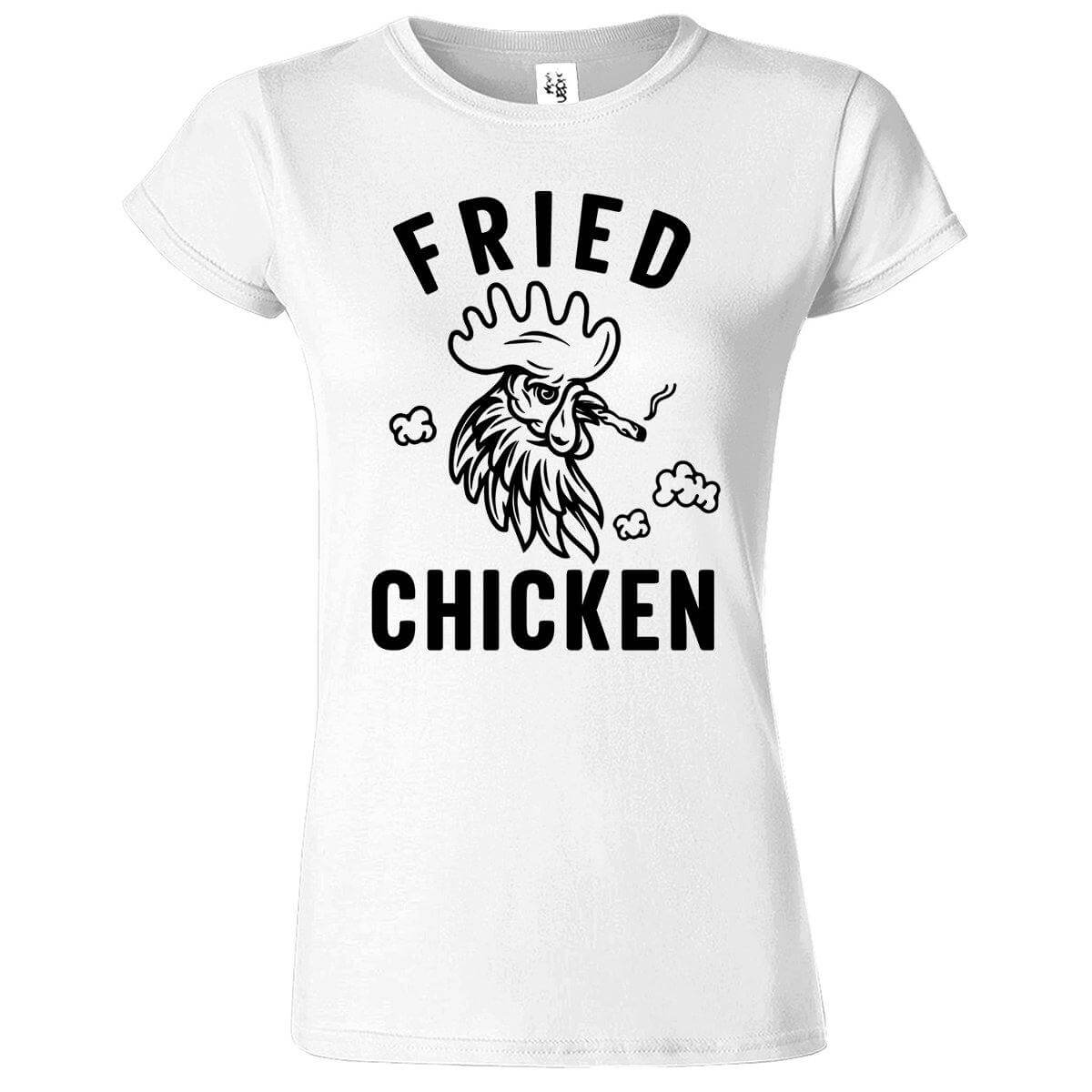 Fried Chicken Printed T-Shirt for Women's - ApparelinClick