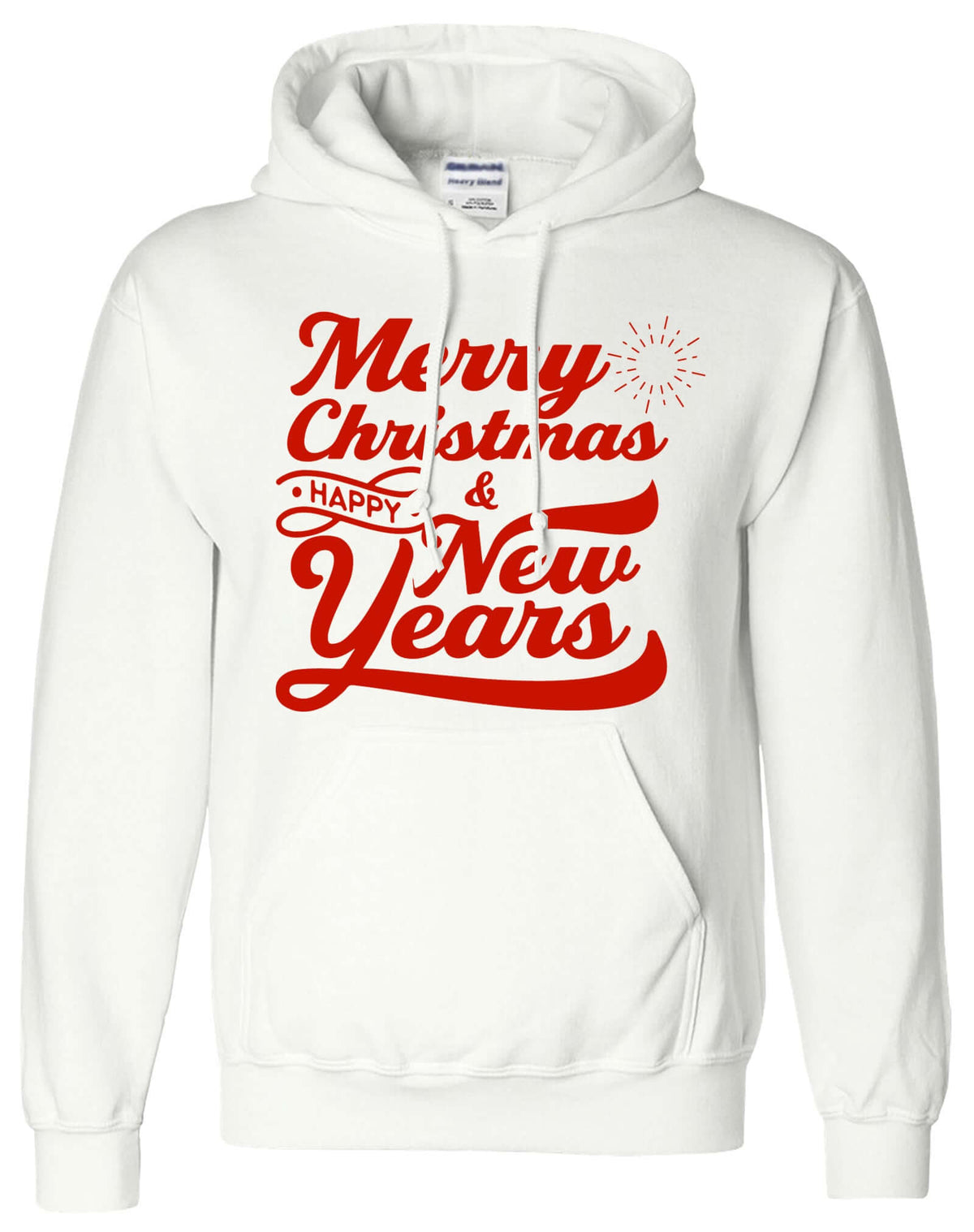 Merry Christmas Happy New Year Hoodie - ApparelinClick