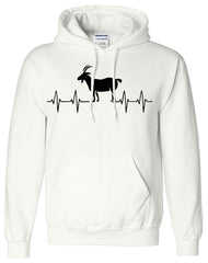 Goat Heartbeat Goat Lover Funny Hoodie