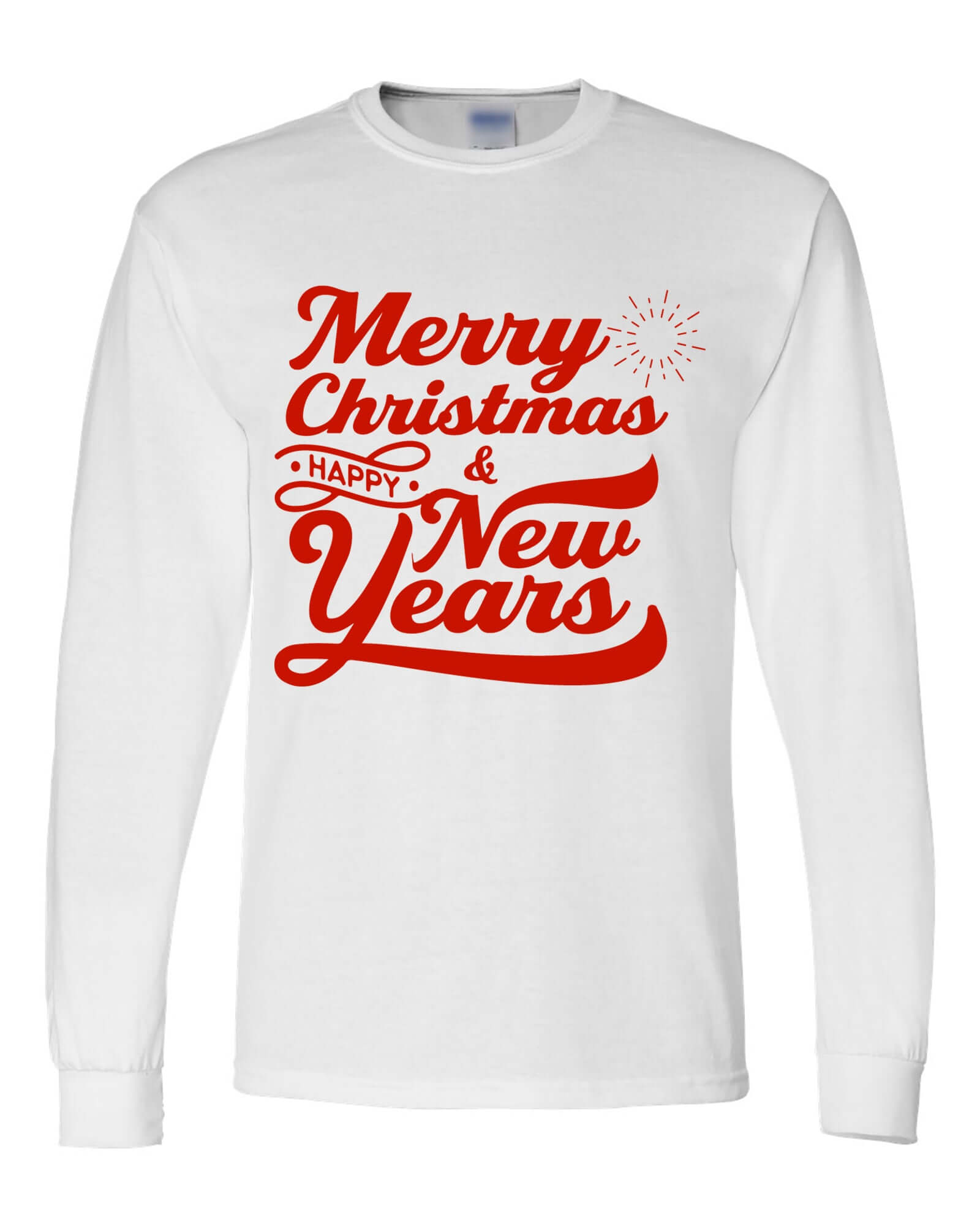 Merry Christmas Happy New Year Long Sleeve Shirt - ApparelinClick