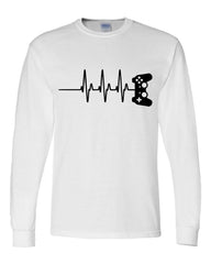 Gamer Heartbeat Video Game Lover Funny Long Sleeve Shirt