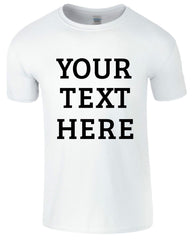 Customized Name, Picture, Text, Quotation Printed Men's T-Shirt
