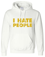 I Hate People Printed Logo Unisex Hoodie - ApparelinClick