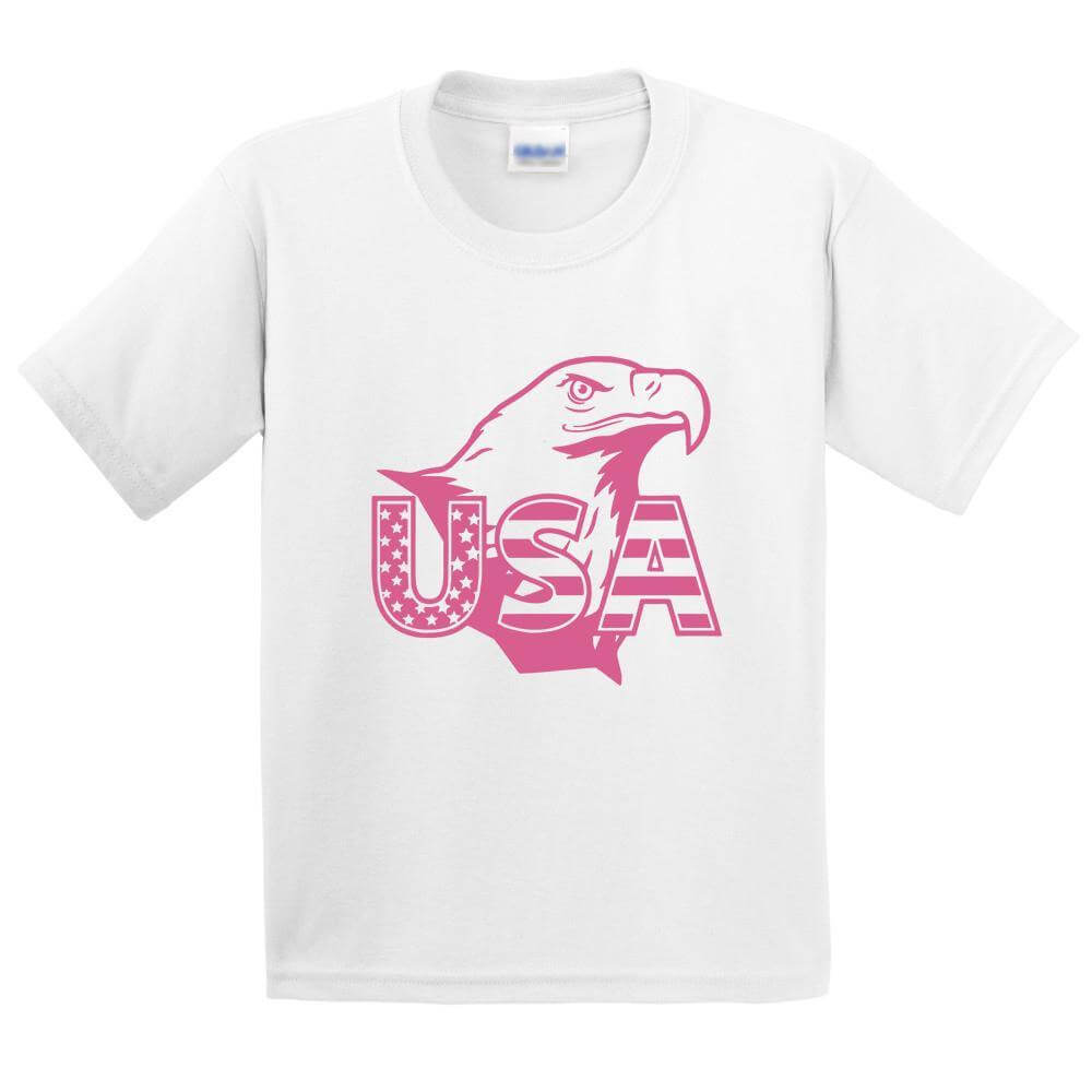 Eagle USA Flag Printed T-Shirt for Kids - ApparelinClick