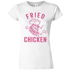 Fried Chicken Printed T-Shirt for Women's - ApparelinClick