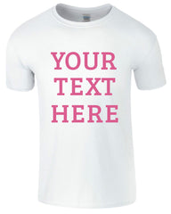 Customized Name, Picture, Text, Quotation Printed Men's T-Shirt