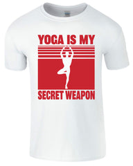 Yoga Is My Secret Weapon Printed Men's T-Shirt