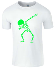 Dabbing Skeleton Christmas Funny Men's T-Shirt