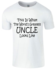 Worlds Greatest Uncle Fathers Day Funny Men's T-Shirt