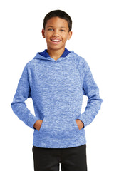 Sport-Tek Youth PosiCharge Electric Heather Fleece Hooded Pullover YST225