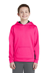 Sport-Tek Youth Sport-Wick Fleece Colorblock Hooded Pullover YST235