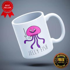Jelly Fish Funny Printed Mug - ApparelinClick