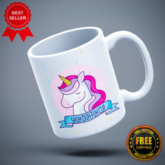 Unicorn Funny Printed Ceramic Mug - ApparelinClick