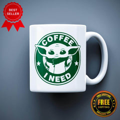 Coffee I Need Printed Logo Ceramic Mug - ApparelinClick