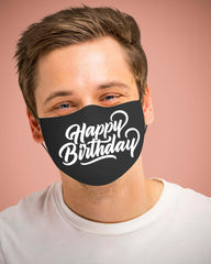 Happy Birthday Greetings Funny Cotton Mask