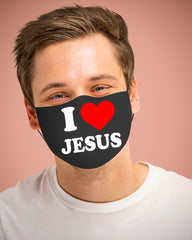 I Love jesus Cotton Mask