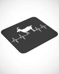 Goat Heartbeat Goat Lover Funny Mouse pad