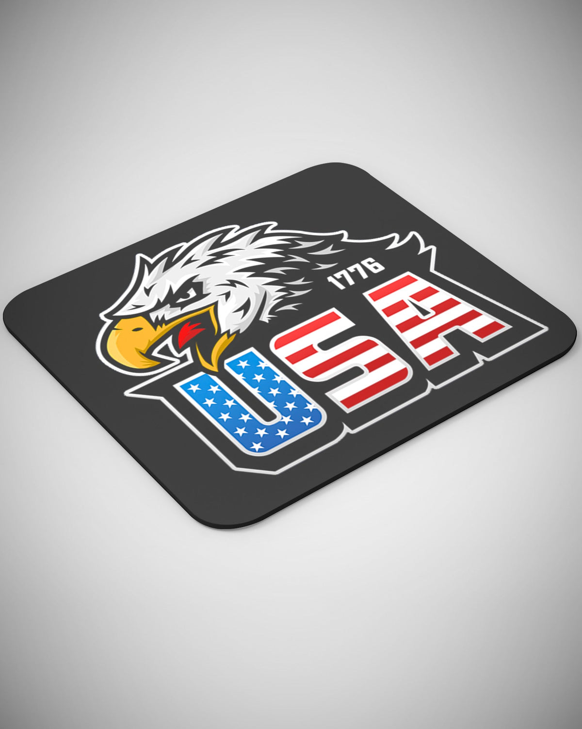 1776 USA Eagle Flag American Patriotic Veteran Mouse pad