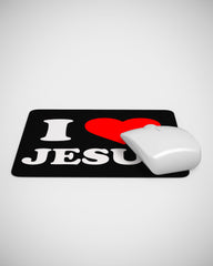 I Love jesus Mouse pad