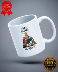 Meowy Christmas Ceramic Mug - ApparelinClick