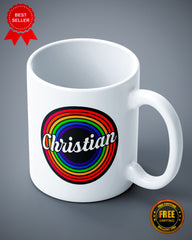 Rainbow Christian Religious Ceramic Mug