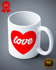 Love Heart Funny Ceramic Mug