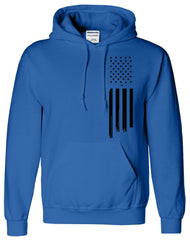 USA American Flag Logo Printed Unisex Hoodie.