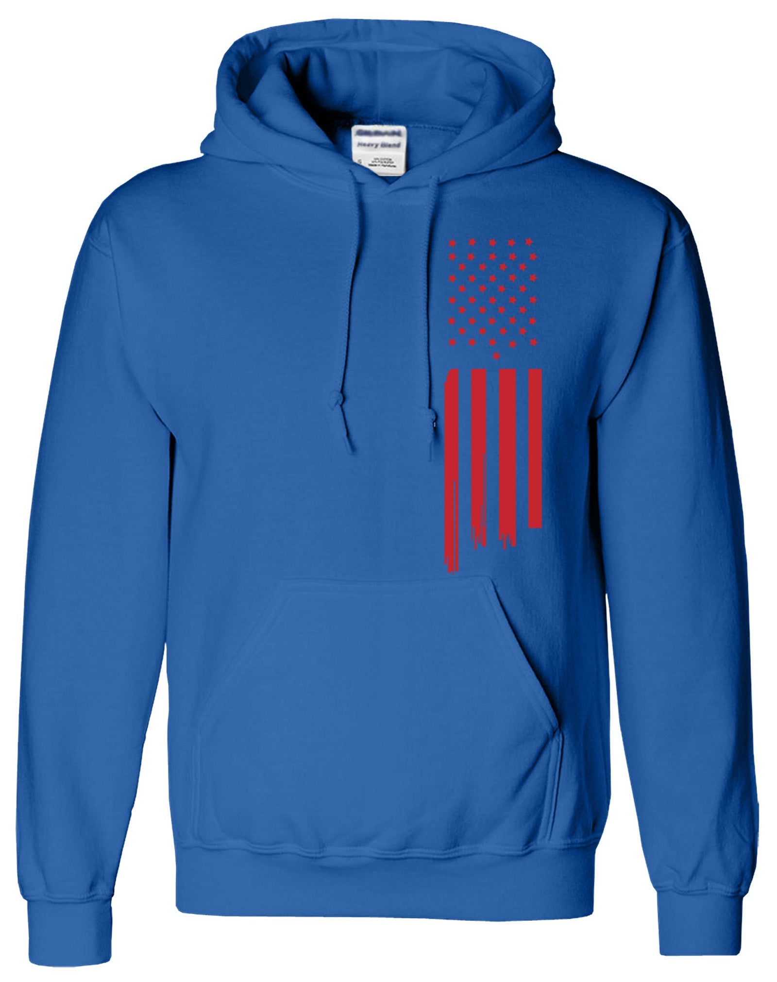 USA American Flag Logo Printed Unisex Hoodie.