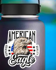 American Eagle Face Funny Sticker