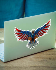 Eagle Flag USA Patriotic Graphic Sticker - ApparelinClick