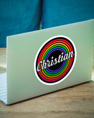Rainbow Christian Religious Sticker